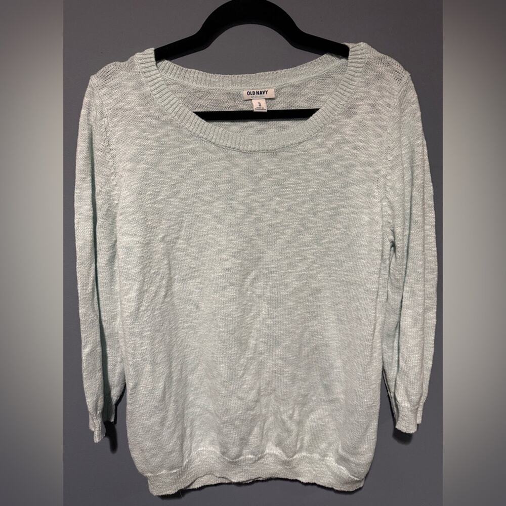 UEC Old Navy Mint/Lt Blue Knit Pullover size XL